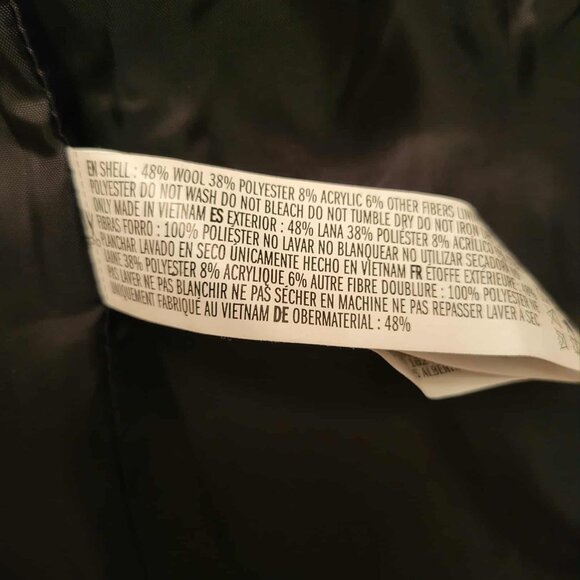 Gray Wool Pea Coat - Picture 2 of 4